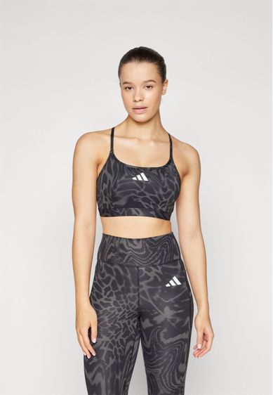 ผู้หญิง ดำ ชุดออกกำลังกาย สปอร์ตบรา Adidas แท้