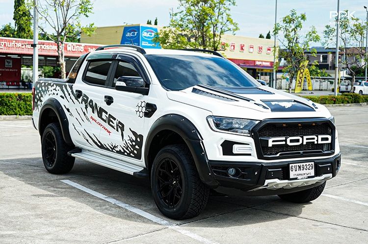Ford Ranger 2021 2.0 Hi-Rider Wildtrak Pickup ดีเซล ไม่ติดแก๊ส เกียร์อัตโนมัติ ขาว รูปที่ 3