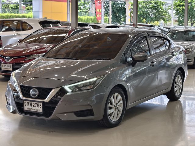 Nissan Almera 2020 1.0 V Sedan เบนซิน ไม่ติดแก๊ส เกียร์อัตโนมัติ เทา รูปที่ 3