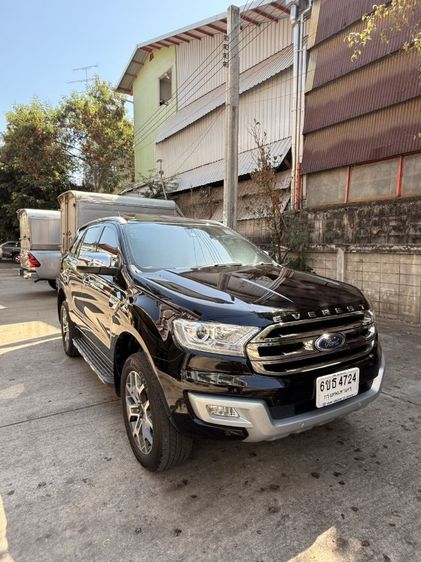 Ford Everest 2018 2.2 Titanium Utility-car ดีเซล ไม่ติดแก๊ส เกียร์อัตโนมัติ ดำ รูปที่ 4