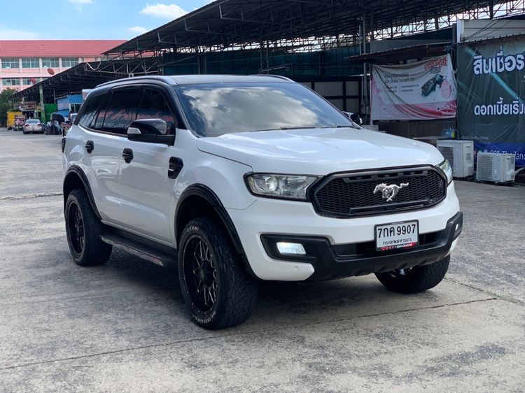 Ford Everest 2018 3.2 Titanium+ 4WD Navi Utility-car ดีเซล ไม่ติดแก๊ส เกียร์อัตโนมัติ ขาว