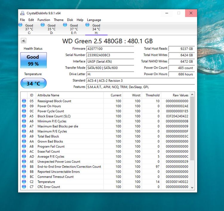 WD SSD เอสเอสดี 480 GB SATA GREEN รูปที่ 5