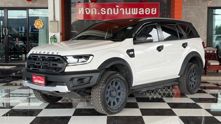 Ford Everest 2018 3.2 Titanium+ 4WD Navi Utility-car ดีเซล ไม่ติดแก๊ส เกียร์อัตโนมัติ ขาว