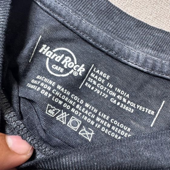 เสื้อยืด Hard Rock ผ้ามุ้ง Size L รูปที่ 6