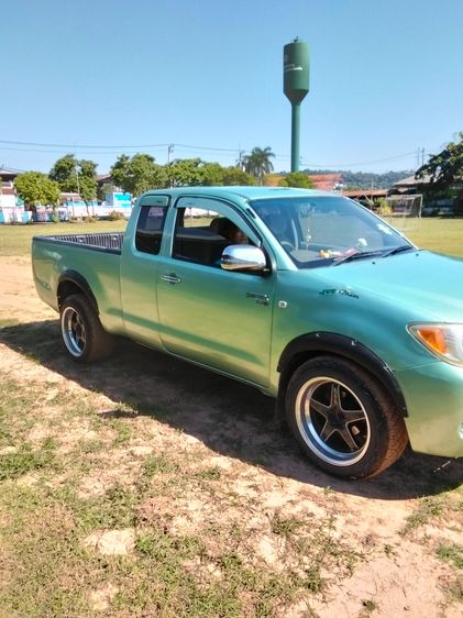 Toyota Hilux Vigo 2005 2.5 G Pickup ดีเซล ไม่ติดแก๊ส เกียร์ธรรมดา เขียว รูปที่ 2