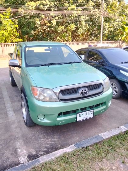 Toyota Hilux Vigo 2005 2.5 G Pickup ดีเซล ไม่ติดแก๊ส เกียร์ธรรมดา เขียว รูปที่ 3
