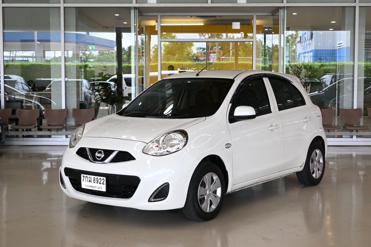Nissan March 2017 1.2 E Sedan เบนซิน ไม่ติดแก๊ส เกียร์อัตโนมัติ ขาว