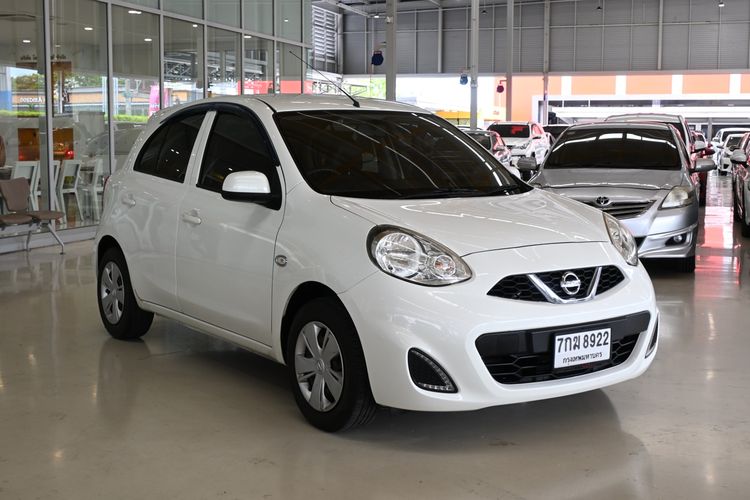 Nissan March 2017 1.2 E Sedan เบนซิน ไม่ติดแก๊ส เกียร์อัตโนมัติ ขาว รูปที่ 3