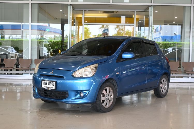 Mitsubishi Mirage 2012 1.2 GLS Sedan เบนซิน ไม่ติดแก๊ส เกียร์อัตโนมัติ ฟ้า