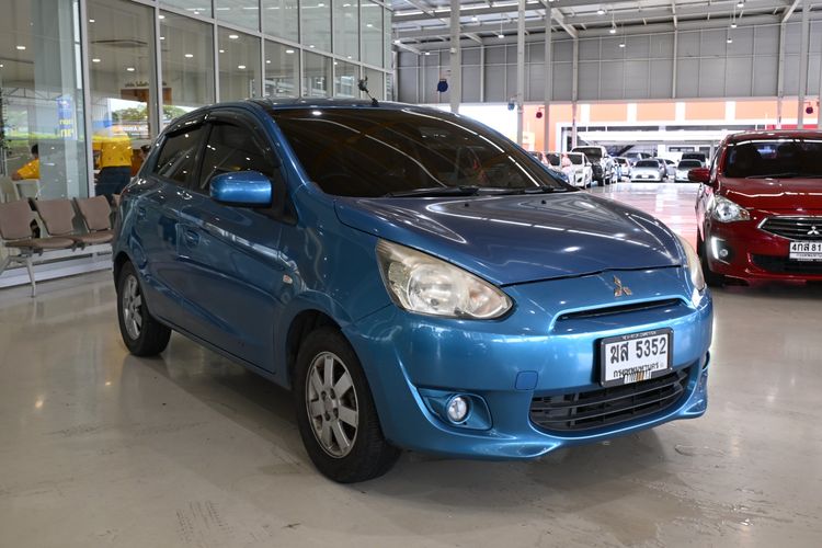 Mitsubishi Mirage 2012 1.2 GLS Sedan เบนซิน ไม่ติดแก๊ส เกียร์อัตโนมัติ ฟ้า รูปที่ 3