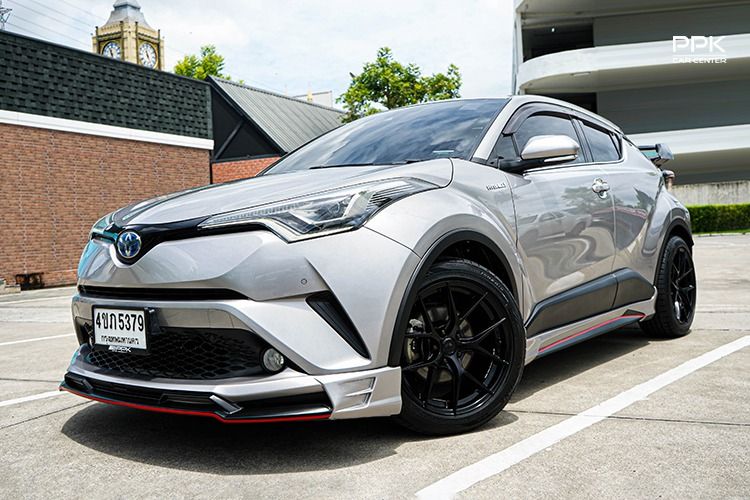 Toyota C-HR 2018 1.8 Hybrid Hi Utility-car ไฮบริด ไม่ติดแก๊ส เกียร์อัตโนมัติ เทา