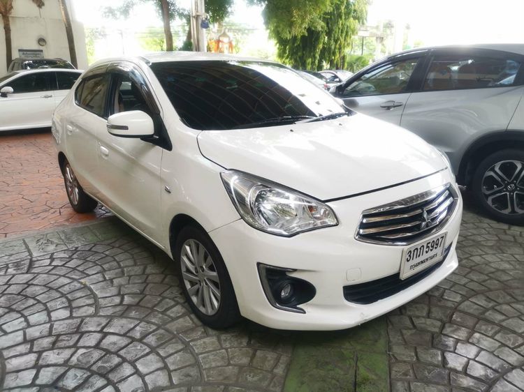 Mitsubishi Attrage 2013 1.2 GLS LTD Sedan เบนซิน ไม่ติดแก๊ส เกียร์อัตโนมัติ ขาว