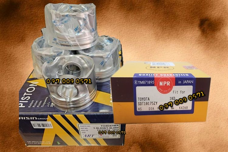 ลูกสูบ พร้อมแหวน TOYOTA VIGO 1KD-FTV COMMONRAIL 16Valve SIZE  +0.50  (Ø 96.50)mm