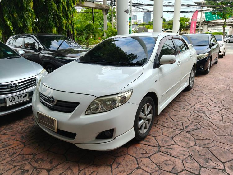 Toyota Corolla 2010 1.6 Sedan เบนซิน ไม่ติดแก๊ส เกียร์อัตโนมัติ ขาว