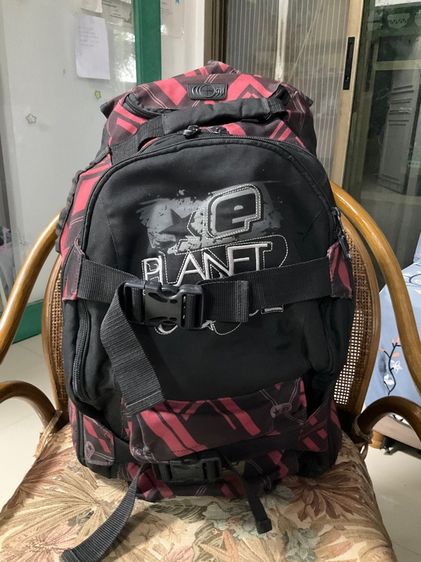 กระเป๋าเป้ Planet Eclipse สีแดงดำ มือสอง