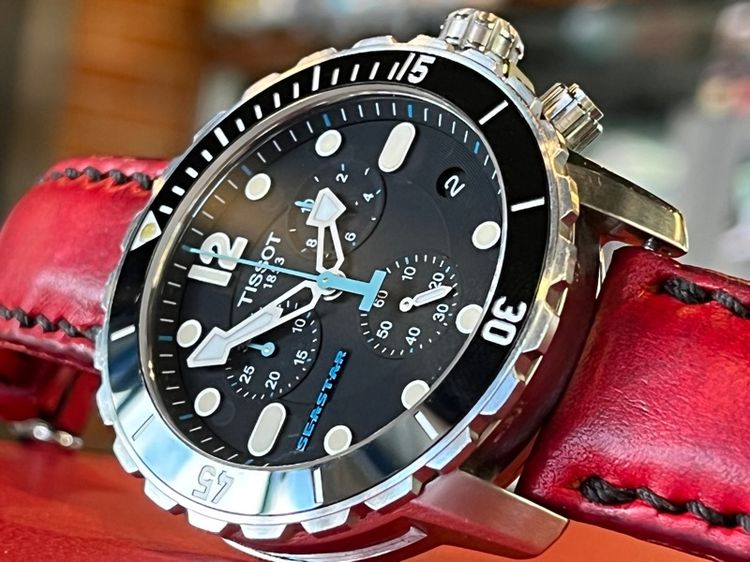 รับเทรด Tissot Seastar1000 Chronograph  Quartz Ceramic Dial  Full Set