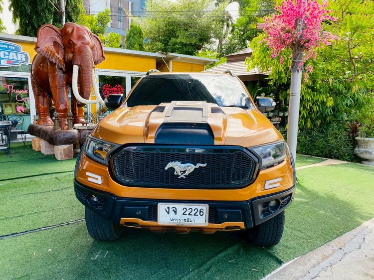 Ford Ranger 2020 2.0 Hi-Rider Wildtrak Pickup ดีเซล ไม่ติดแก๊ส เกียร์อัตโนมัติ ส้ม