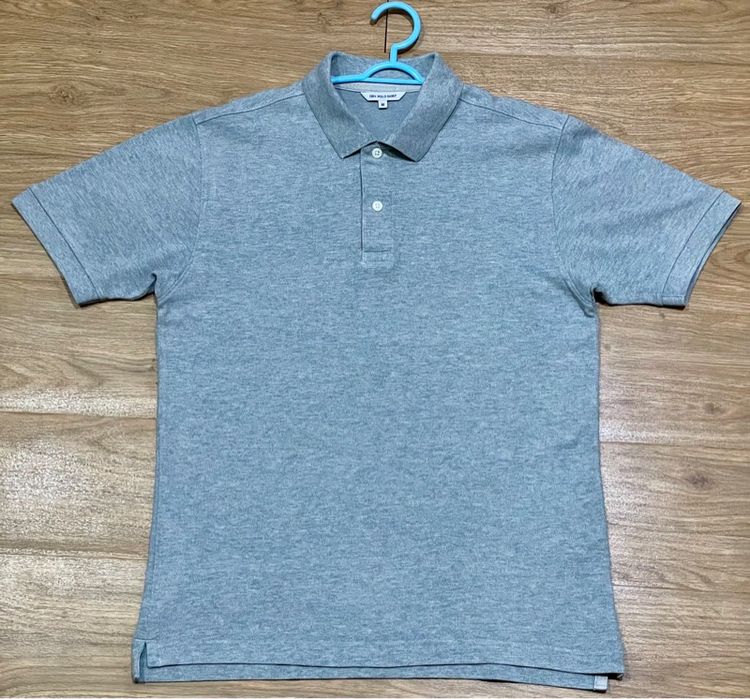 เทา EU 38 แขนสั้น อื่นๆ เสื้อโปโล (Polo Shirt) Uniqlo DRY POLO SHIRT (M) มือสอง