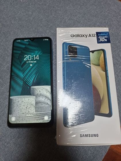 ขาย 1600.- รวมส่ง Samsung A12 มือสอง มีแต่เครื่องกับกล่อง android12 ram4 rom128 แบต 5000 ใช้งานปกติ