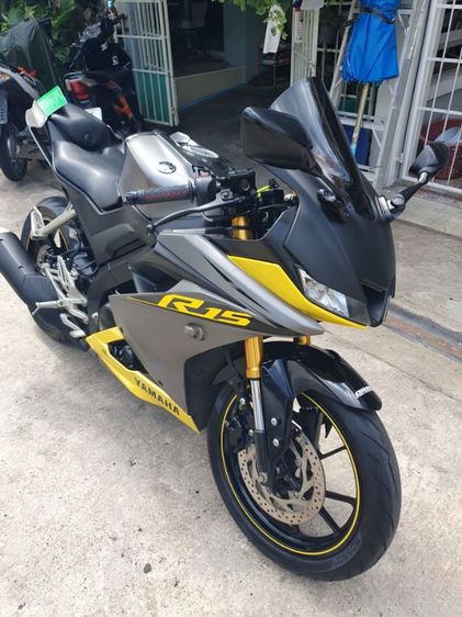yamaha r15 2020 รถสวยพร้อมใช้งาน ยาง pirelli rosso sport รูปที่ 2