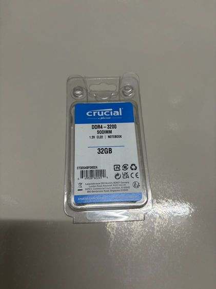 Crucial DDR4 1.2V Non-ECC SODIMM 32 GB Laptop Memory มือสอง รูปที่ 2