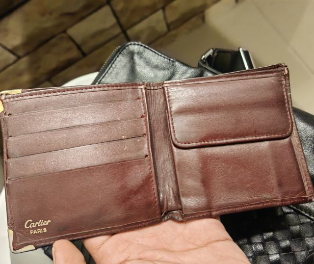 ชาย แดง หนังแท้ อื่นๆ กระเป๋าเงิน Cartier Wallet Vintage Burgundy