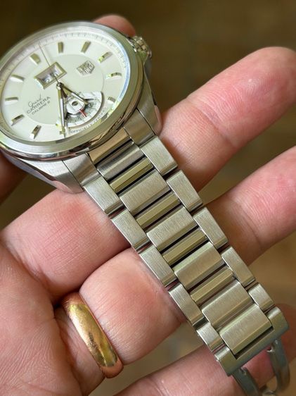AG Heuer Grand Carrera Automatic Caliber 8 RS GMT Grande Date White Dial 43 mm WAV5112.BA0901  รูปที่ 11