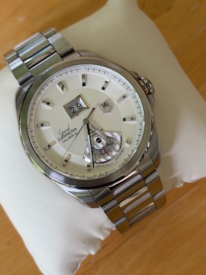 AG Heuer Grand Carrera Automatic Caliber 8 RS GMT Grande Date White Dial 43 mm WAV5112.BA0901  รูปที่ 5
