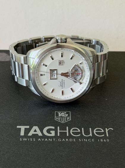 AG Heuer Grand Carrera Automatic Caliber 8 RS GMT Grande Date White Dial 43 mm WAV5112.BA0901  รูปที่ 8