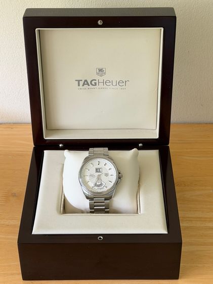 AG Heuer Grand Carrera Automatic Caliber 8 RS GMT Grande Date White Dial 43 mm WAV5112.BA0901  รูปที่ 3