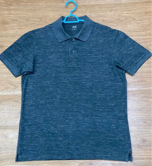 เทา EU 39 แขนสั้น อื่นๆ เสื้อโปโล (Polo Shirt) แบรนด์ Uniqlo (M) มือสอง
