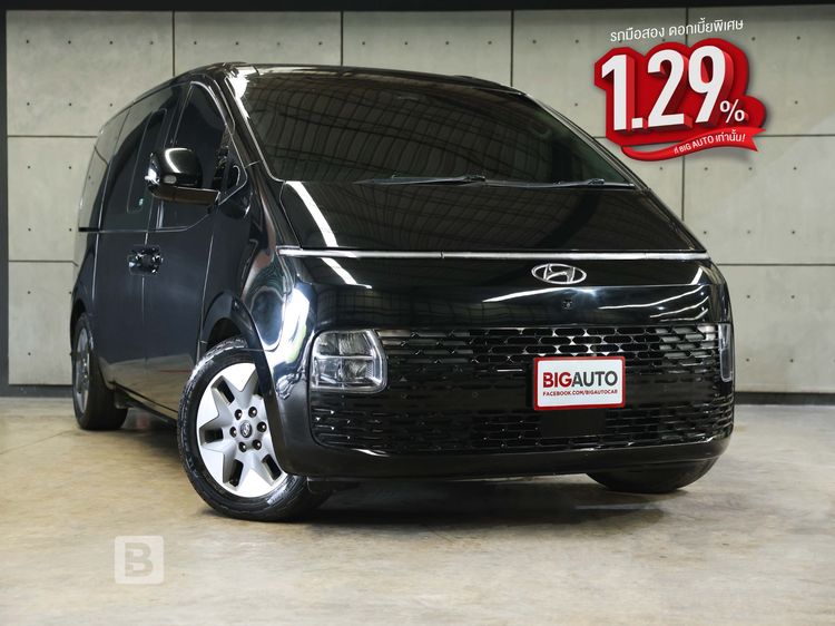 Hyundai Staria 2021 2.2 SEL Van ดีเซล ไม่ติดแก๊ส เกียร์อัตโนมัติ ดำ