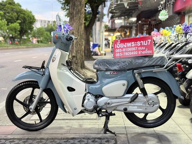 Honda 2025  SUPER CUB เทา-ขาว ปี68 ดิสหน้า-หลังดั้ม 