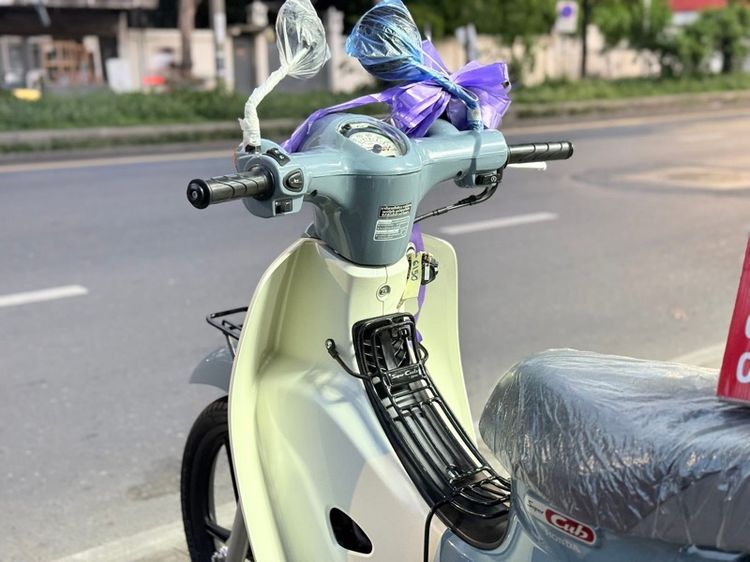 SUPER CUB เทา-ขาว ปี68 ดิสหน้า-หลังดั้ม รูปที่ 10