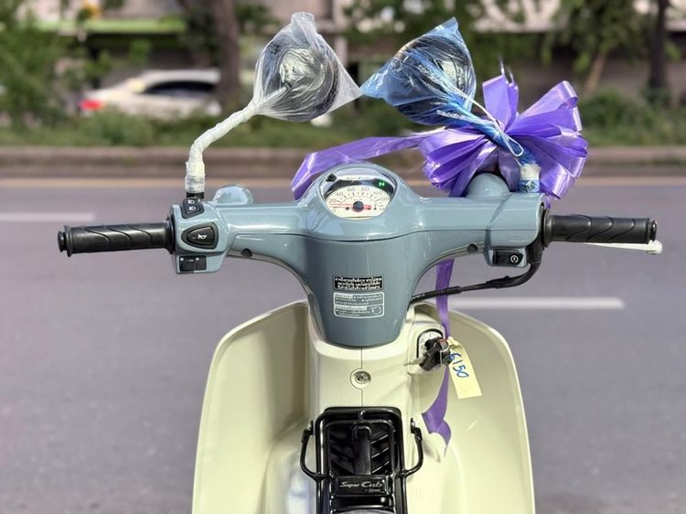 SUPER CUB เทา-ขาว ปี68 ดิสหน้า-หลังดั้ม รูปที่ 16