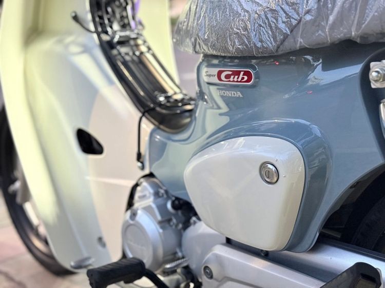 SUPER CUB เทา-ขาว ปี68 ดิสหน้า-หลังดั้ม รูปที่ 11