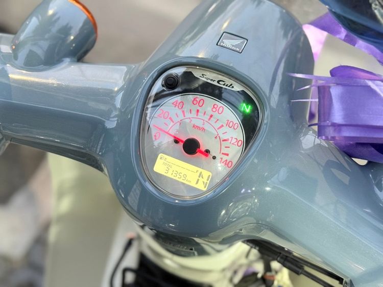 SUPER CUB เทา-ขาว ปี68 ดิสหน้า-หลังดั้ม รูปที่ 17