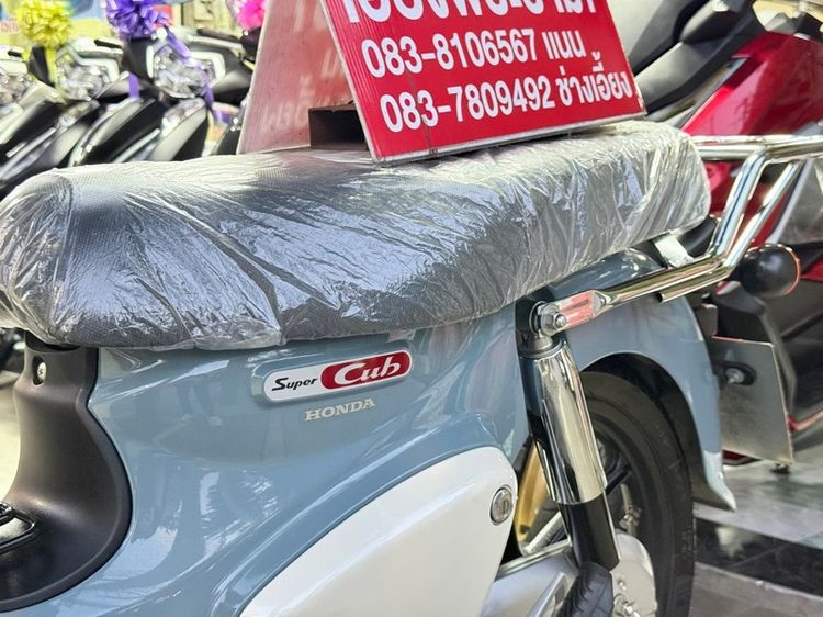 SUPER CUB เทา-ขาว ปี68 ดิสหน้า-หลังดั้ม รูปที่ 4