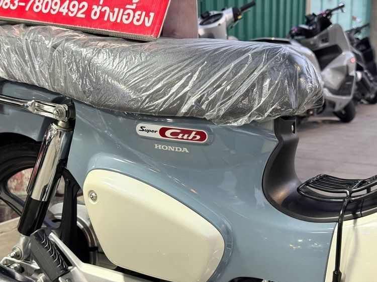 SUPER CUB เทา-ขาว ปี68 ดิสหน้า-หลังดั้ม รูปที่ 7