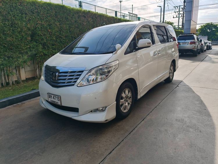 Toyota Alphard 2009 2.4 V Van เบนซิน ไม่ติดแก๊ส เกียร์อัตโนมัติ ขาว รูปที่ 2