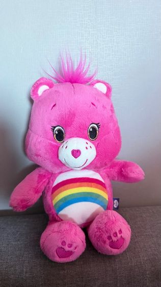 ตุ๊กตา Care Bears (แคร์แบร์) ไซส์ 11 นิ้ว สีชมพู Cheer Bear หน้าแก้มหัวใจ สภาพสวยกริบ รูปที่ 4