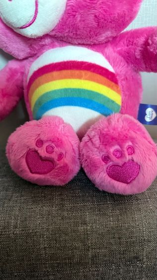 ตุ๊กตา Care Bears (แคร์แบร์) ไซส์ 11 นิ้ว สีชมพู Cheer Bear หน้าแก้มหัวใจ สภาพสวยกริบ รูปที่ 5