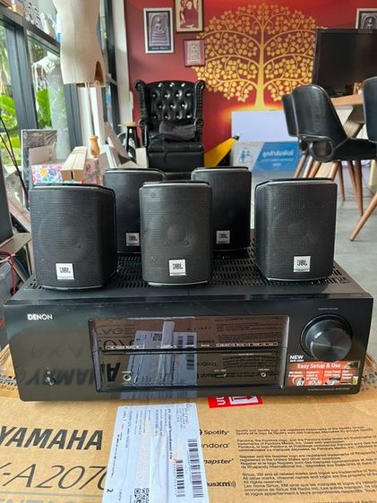 ชุดโฮมเธียเตอร์ ลำโพงแยกชิ้น และซับวูฟเฟอร์ AVR Denon X500 พร้อม JBL cinema 510