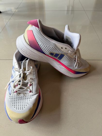 ขาว รองเท้าผ้าใบ UK 8.5 | EU 42 2/3 | US 9 Adidas รองเท้าวิ่ง Adizero SL