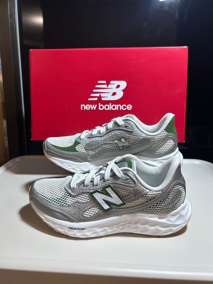 ส่งต่อ New Balance Fresh Foam Arishi v4 สีเทา-เขียว ไซส์ 36.5(6us) สภาพ ใส่แค่ 1 ครั้ง