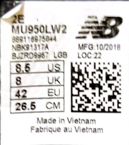 New Balance 42.0 26.5 แท้ มือสอง รูปที่ 5