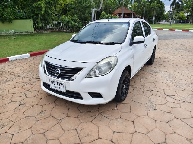 Nissan Almera 2012 1.2 ES Sedan เบนซิน ไม่ติดแก๊ส เกียร์อัตโนมัติ ขาว