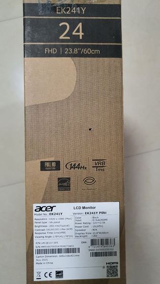 จอภาพ Monitor Acer 23.8 inch