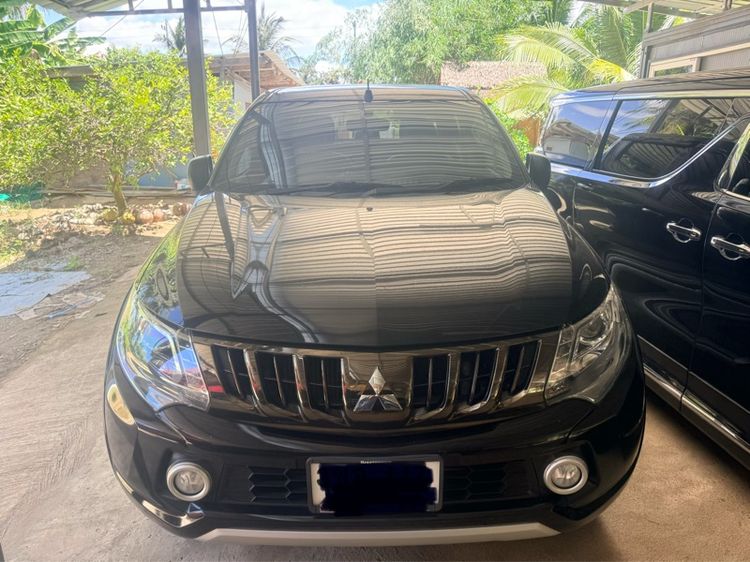 Mitsubishi Triton 2018 2.4 GLS Plus Pickup ดีเซล ไม่ติดแก๊ส เกียร์อัตโนมัติ ดำ