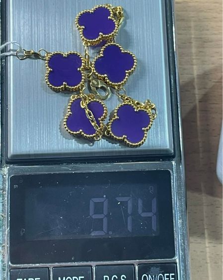 สร้อยข้อมือทองแท้ 18k หนักรวม 9.74 รูปที่ 9